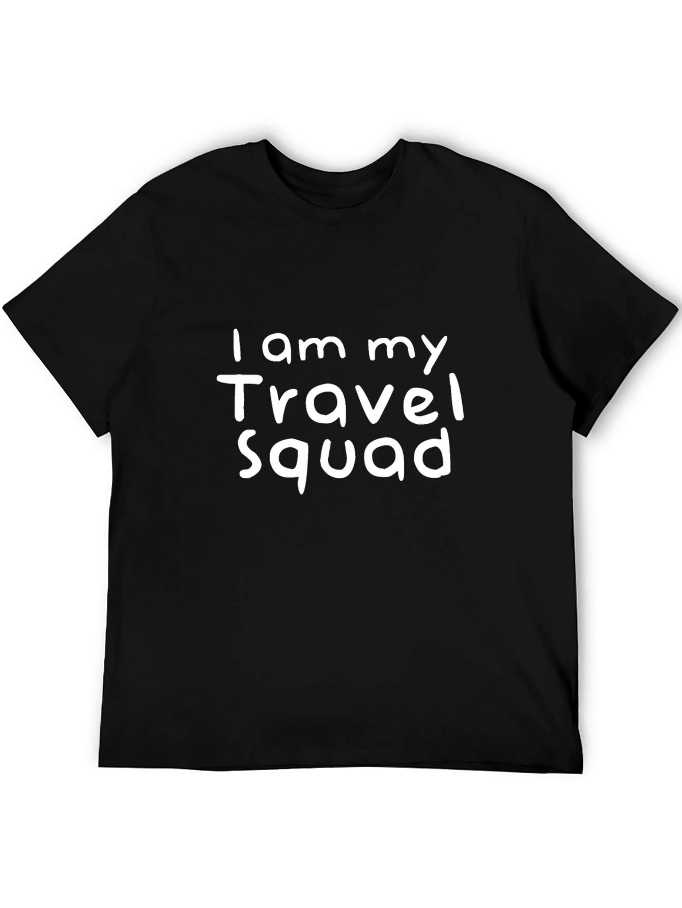 I am my Travel Squad Black T-Shirt