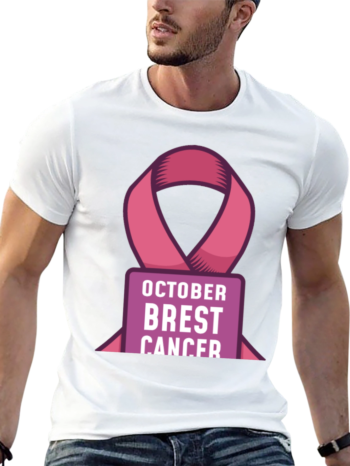 October Breast Cancer Awareness Ribbon T-Shirt