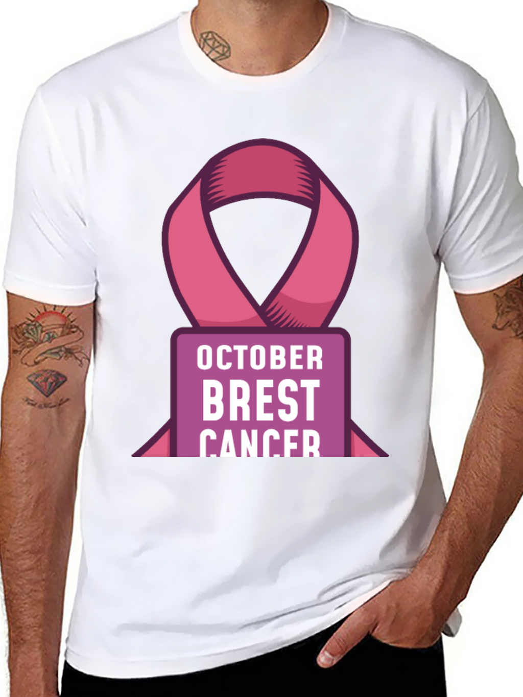 October Breast Cancer Awareness Ribbon T-Shirt