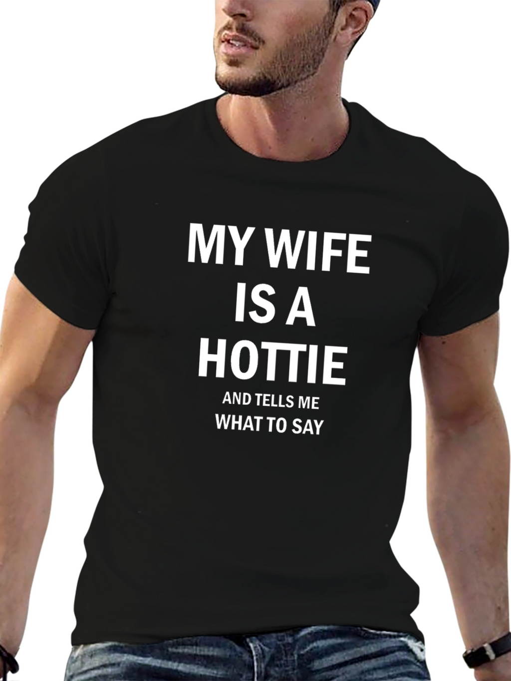My Wife is a Hottie T-Shirt Funny Husband Tee