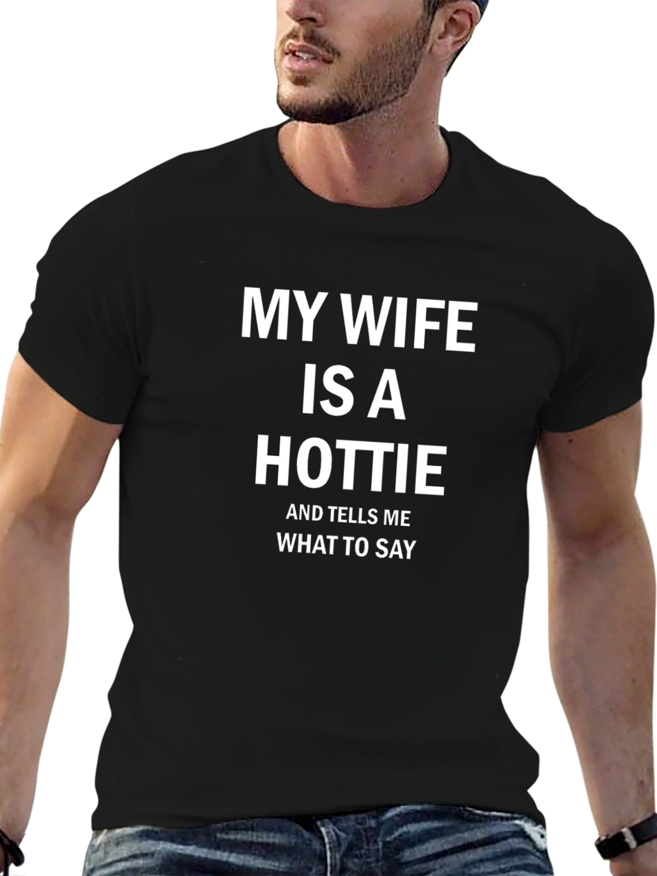 My Wife is a Hottie T-Shirt Funny Husband Tee