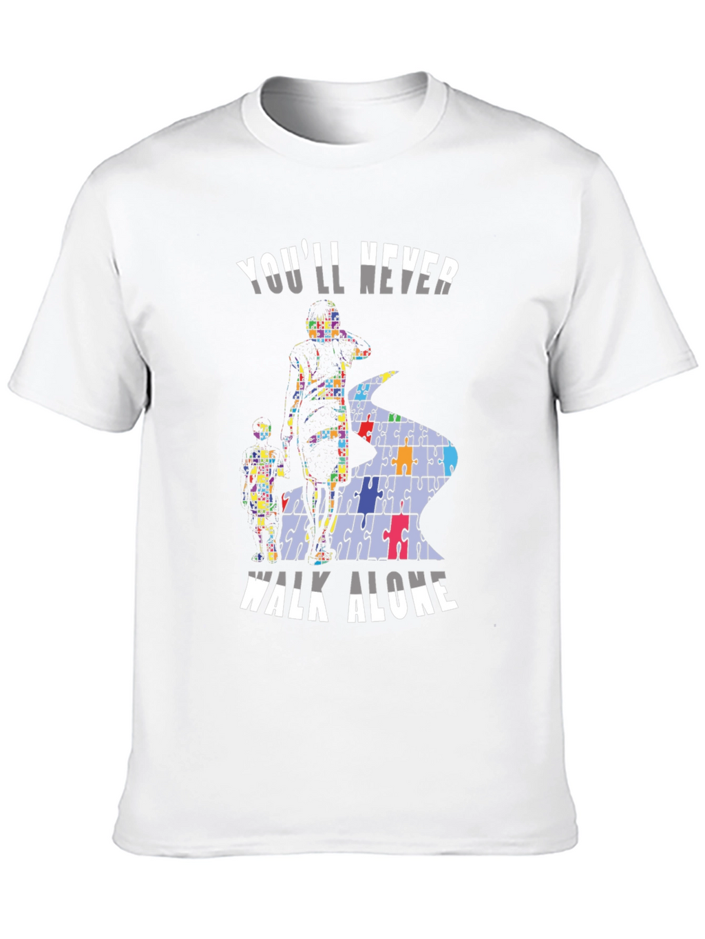 Autism Awareness T-Shirt - Youll Never Walk Alone
