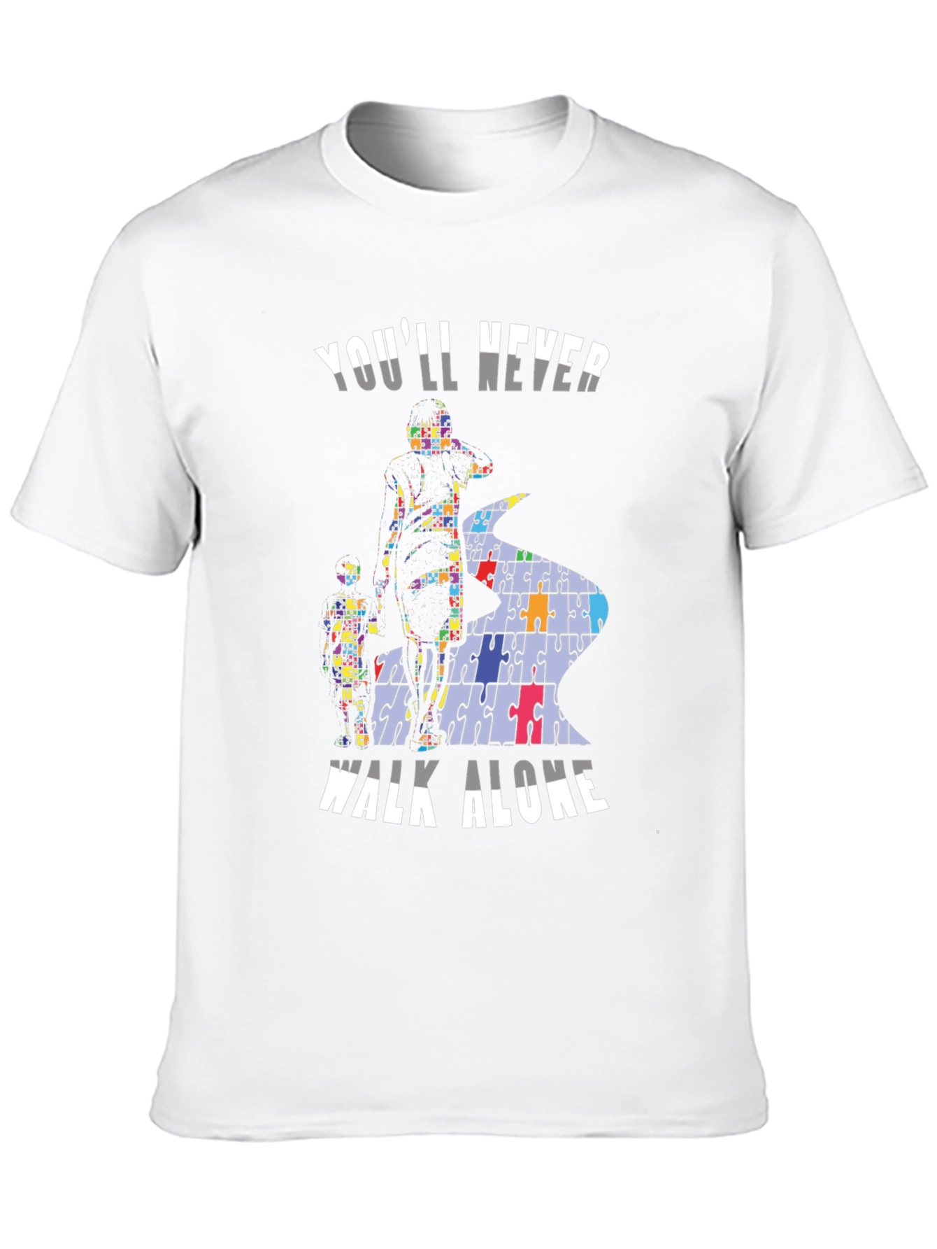 Autism Awareness T-Shirt - Youll Never Walk Alone