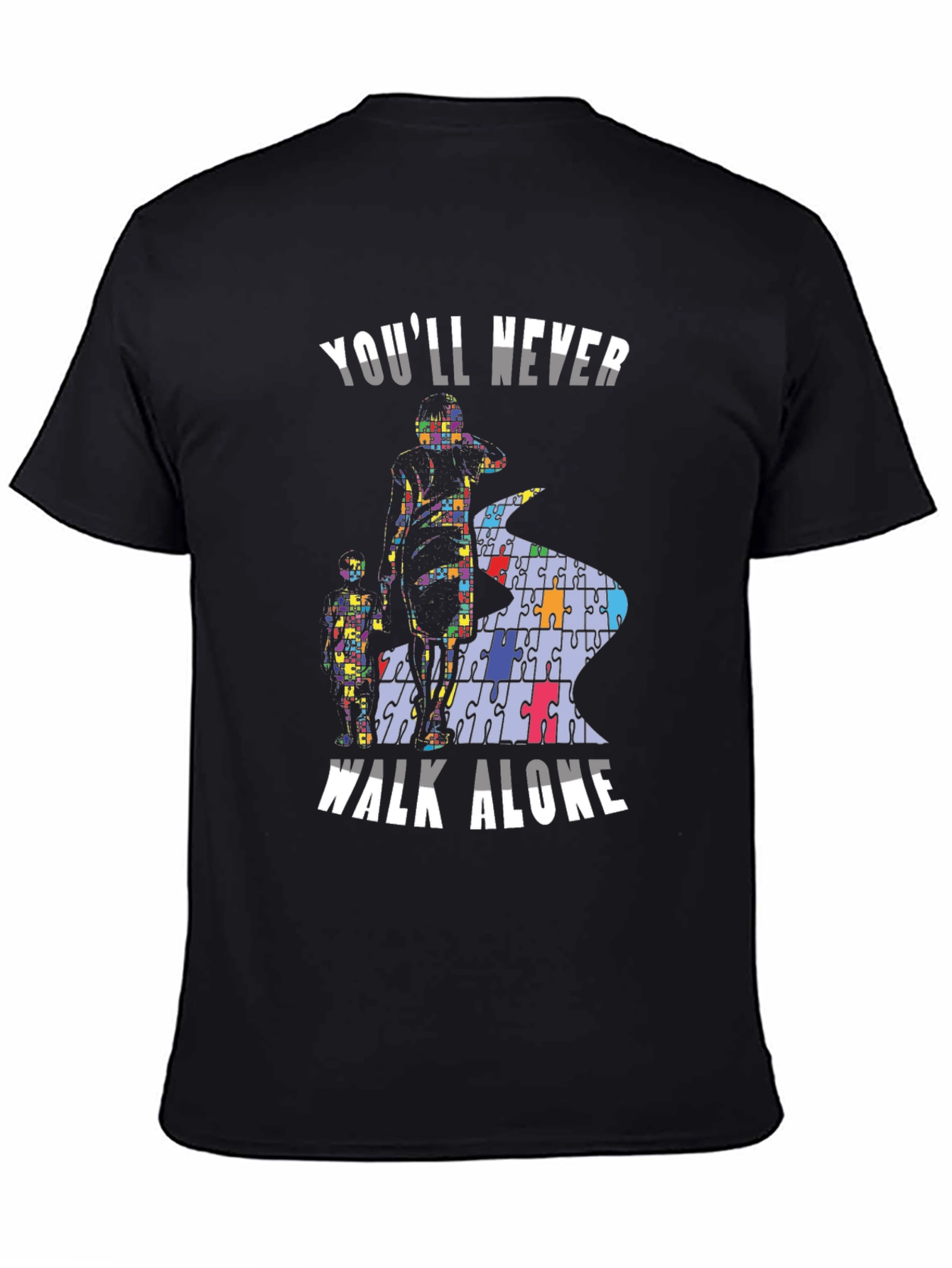 Autism Awareness T-Shirt - Youll Never Walk Alone