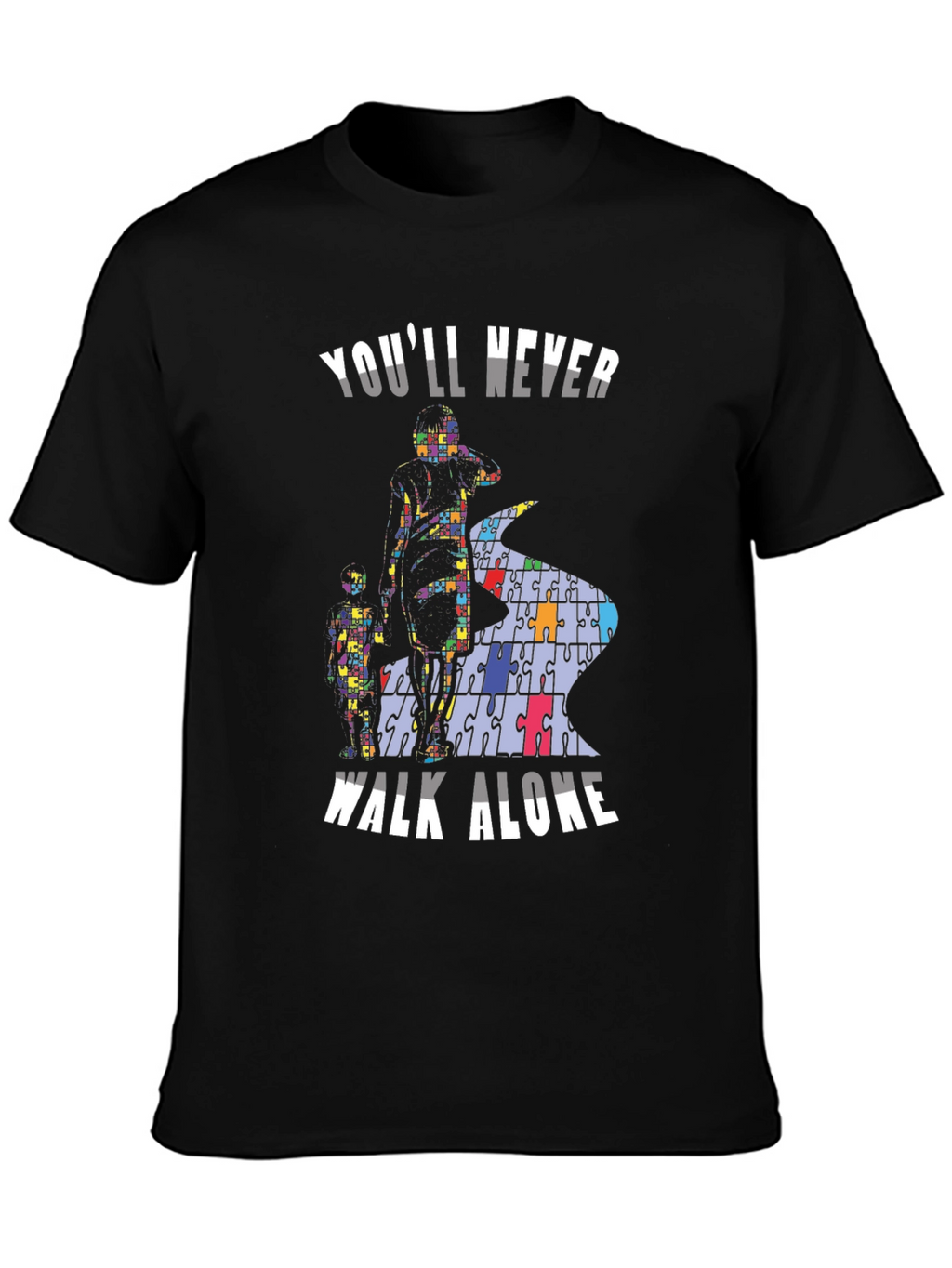Autism Awareness T-Shirt - Youll Never Walk Alone