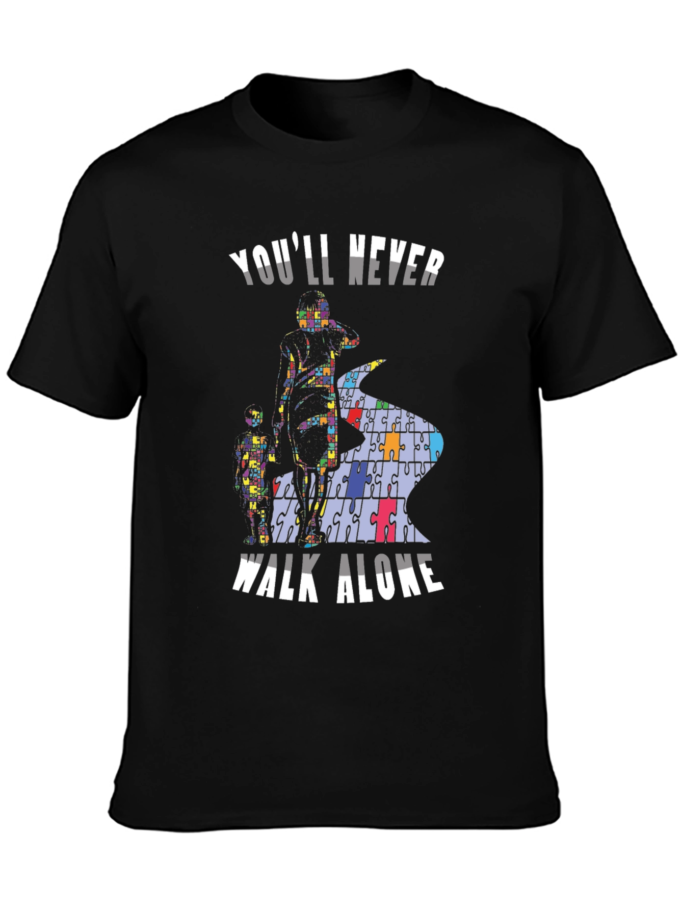 Autism Awareness T-Shirt - Youll Never Walk Alone