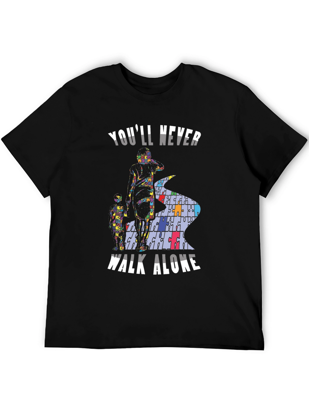 Autism Awareness T-Shirt - Youll Never Walk Alone