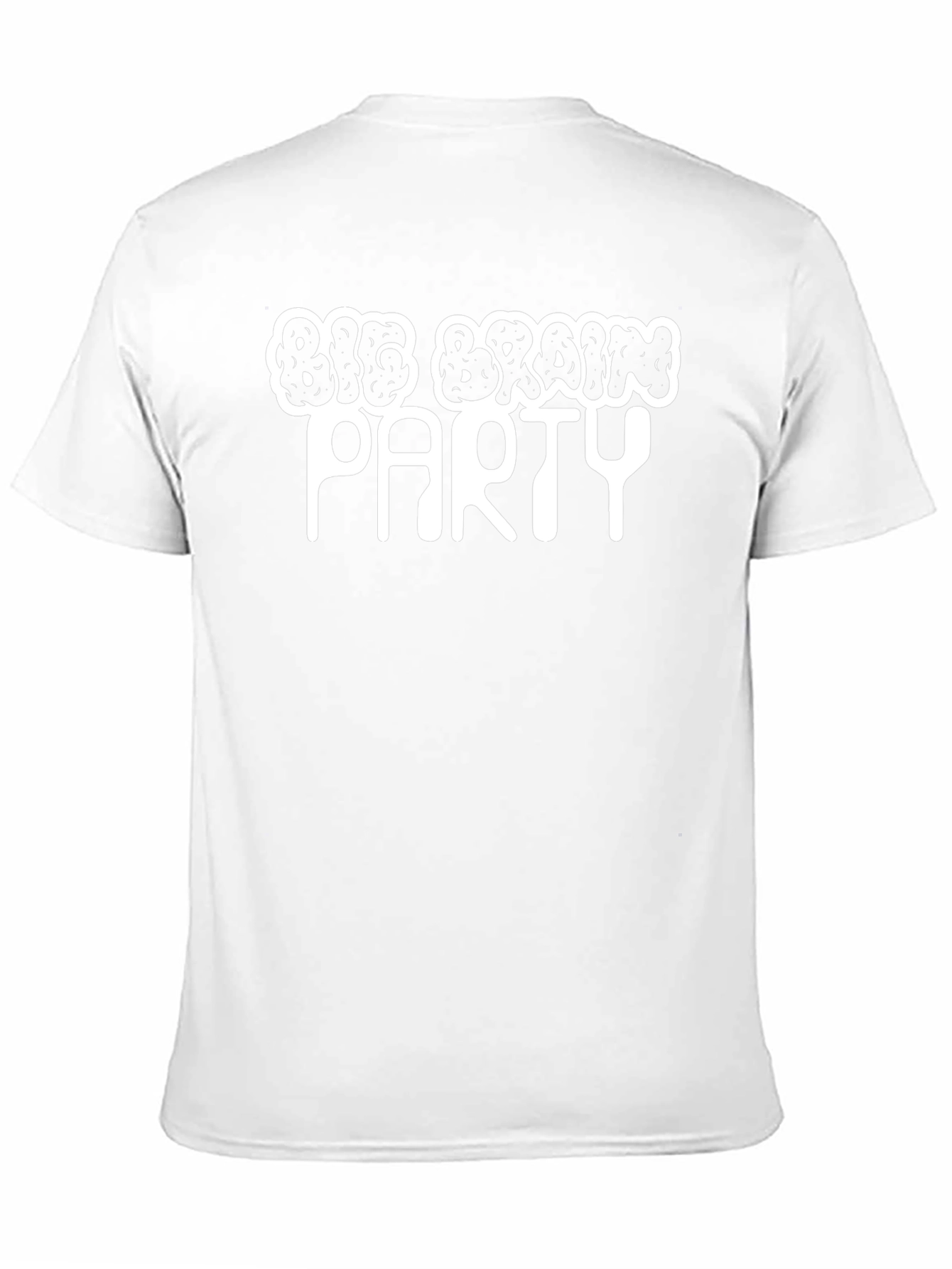 Big Brain Party Graphic Tee - Black Casual Shirt