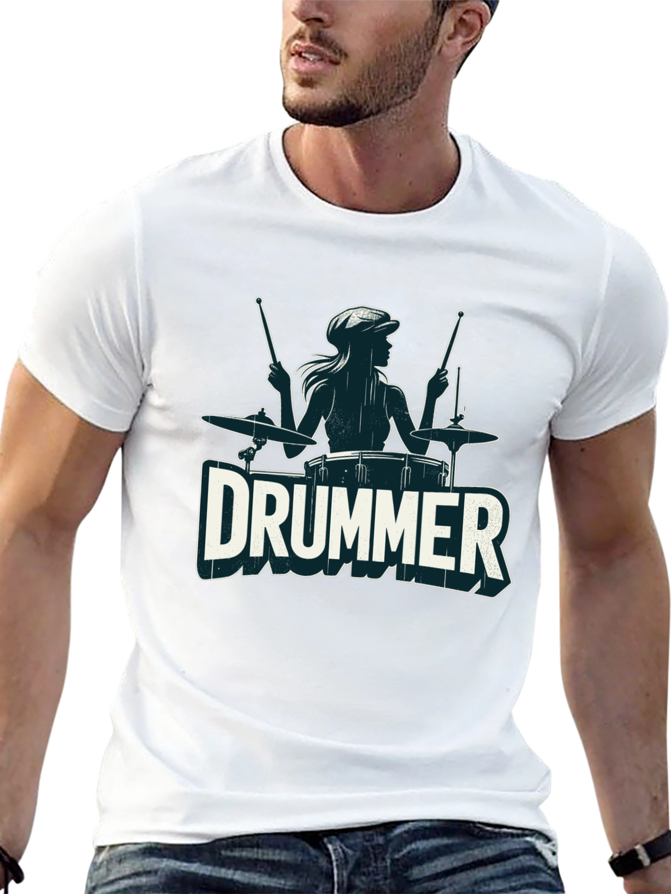 Drummer Girl T-Shirt - Music Lover Tee