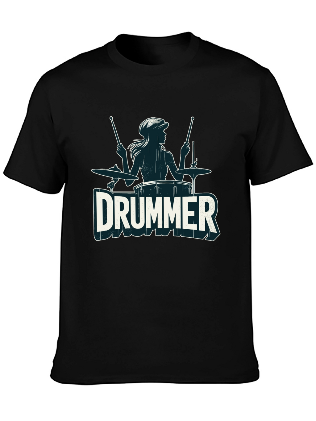 Drummer Girl T-Shirt - Music Lover Tee