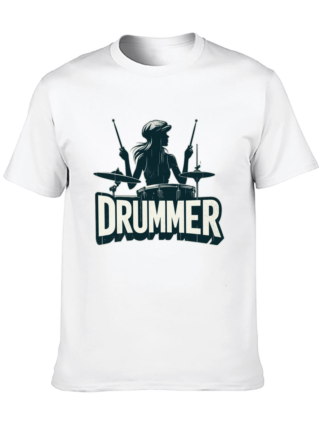 Drummer Girl T-Shirt - Music Lover Tee