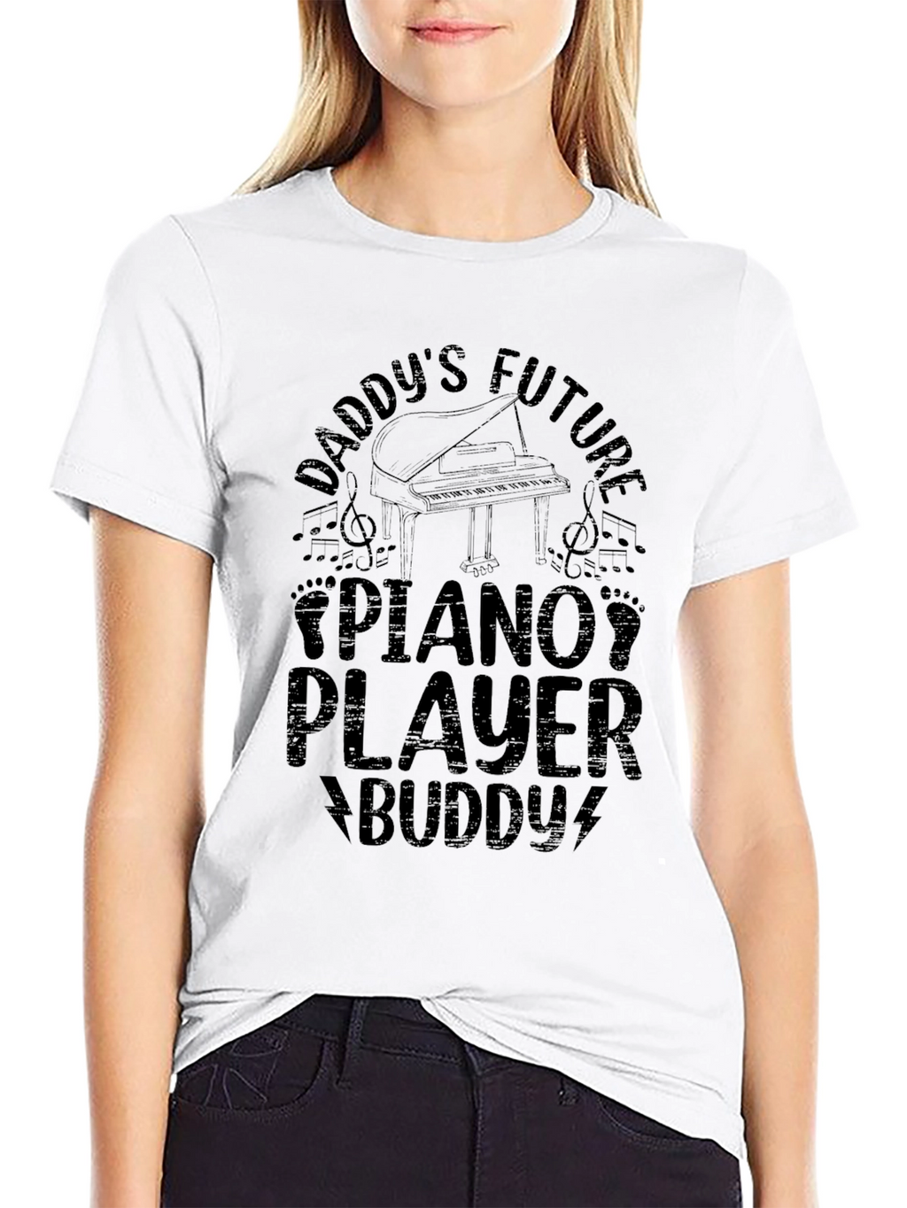 Daddys Future Piano Player Buddy T-Shirt