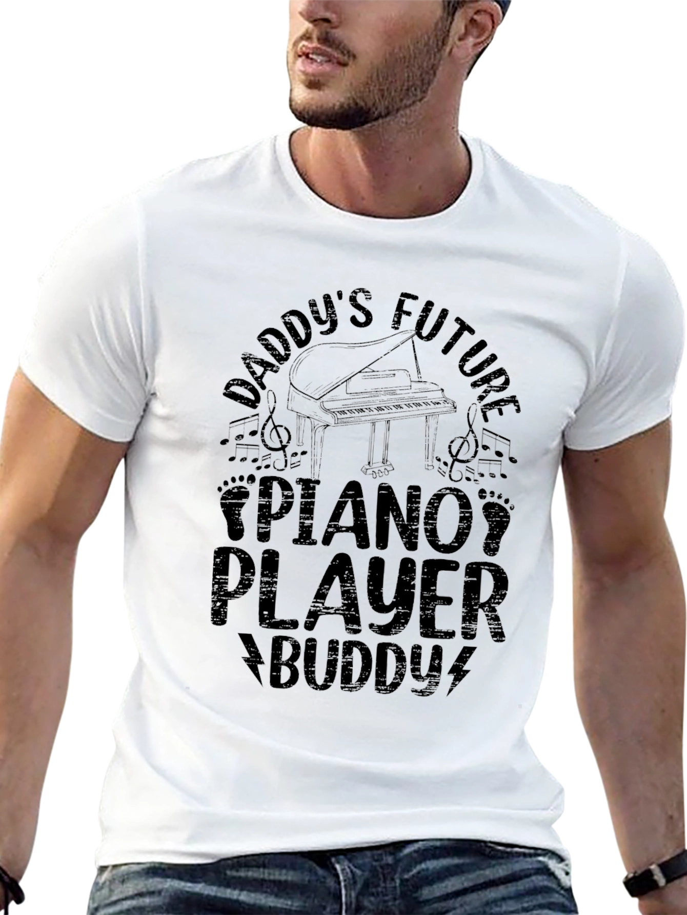 Daddys Future Piano Player Buddy T-Shirt