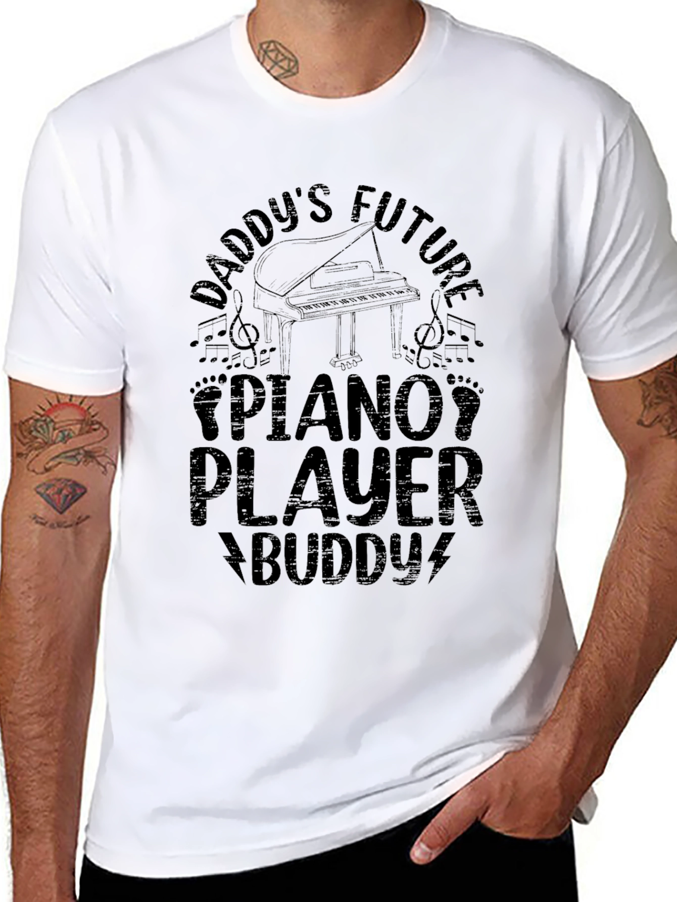 Daddys Future Piano Player Buddy T-Shirt