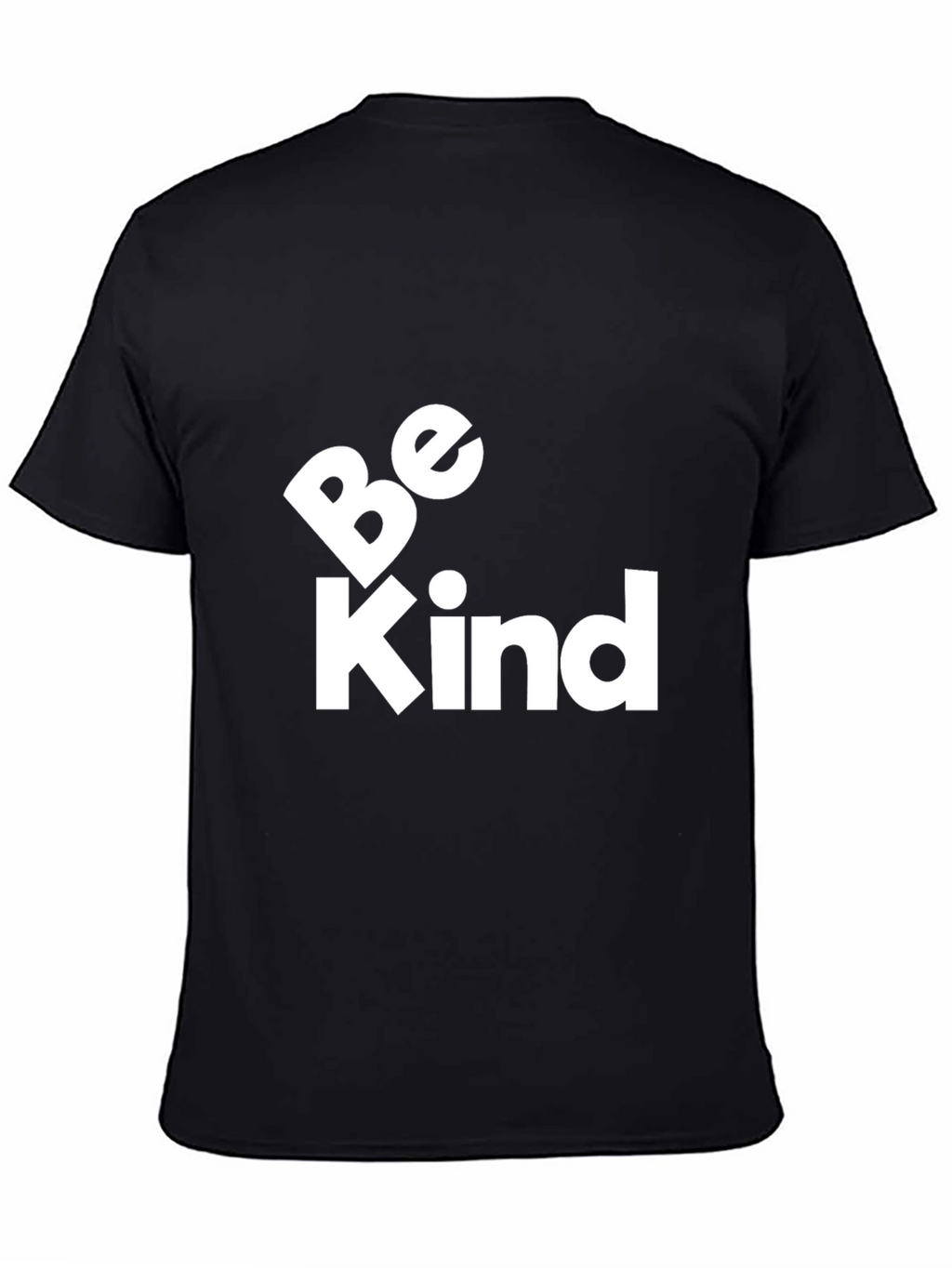 Be Kind Graphic Tee - Black Cotton Comfort