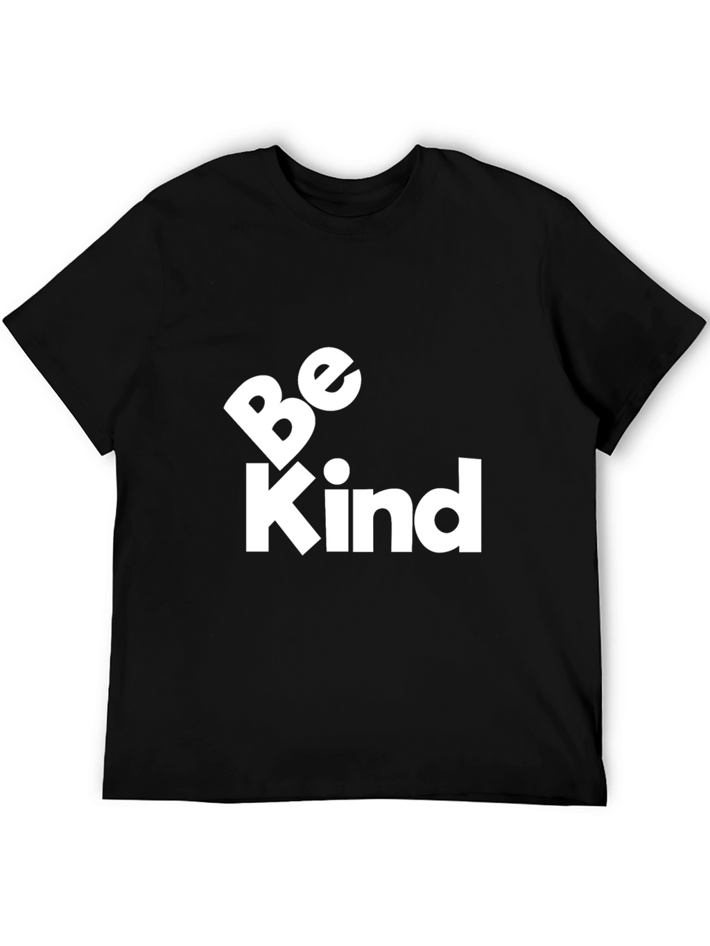 Be Kind Graphic Tee - Black Cotton Comfort