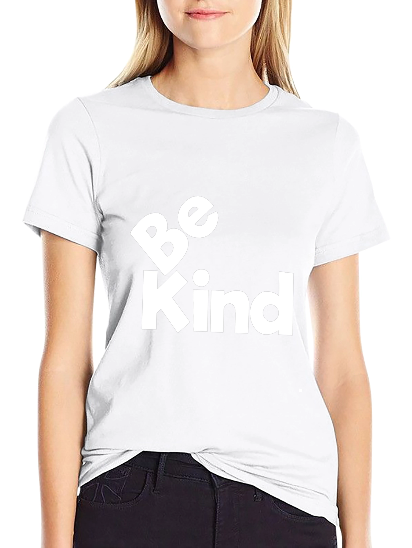 Be Kind Graphic Tee - Black Cotton Comfort