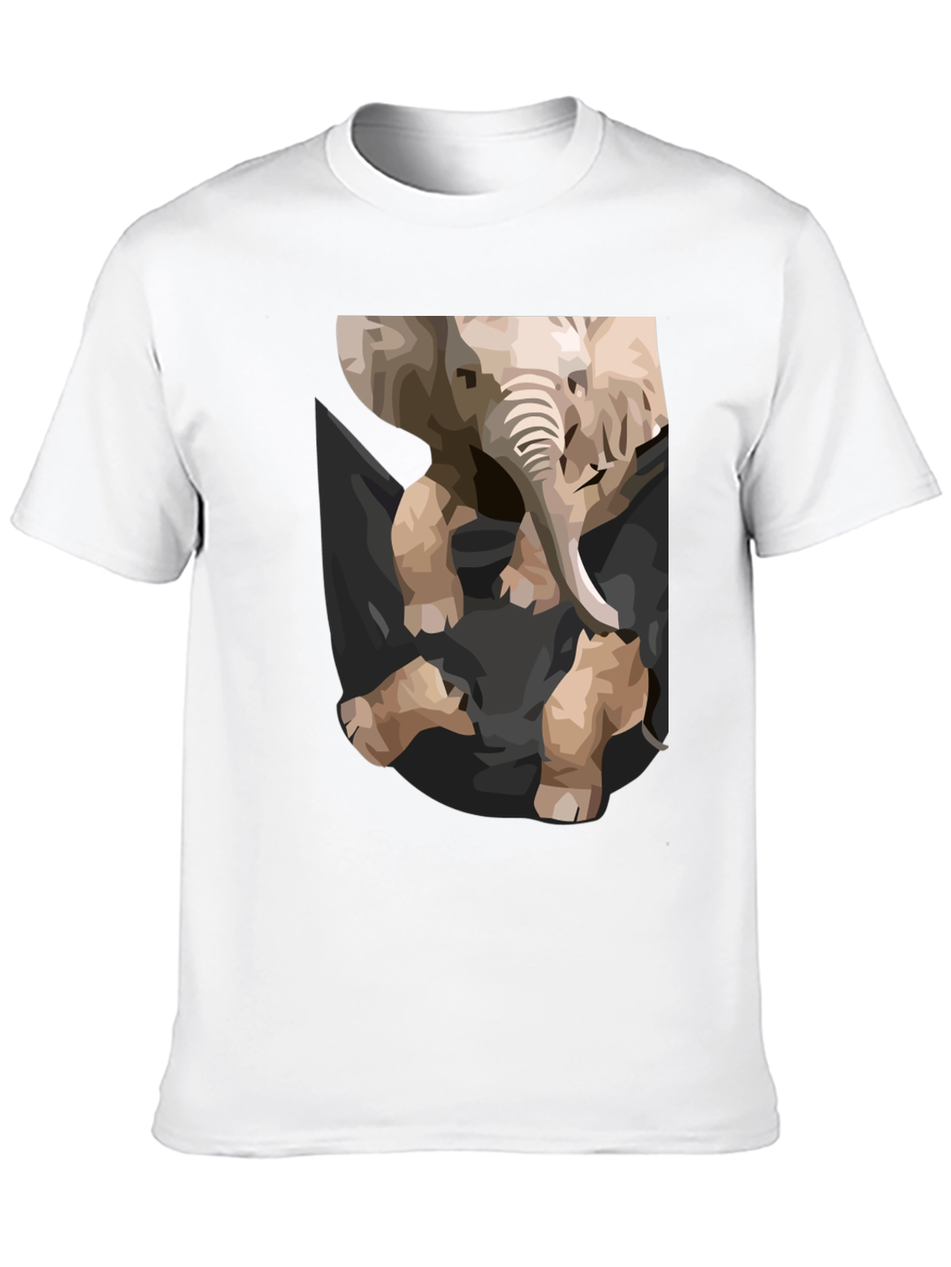 Elephant Pocket Graphic Tee - Casual Cool