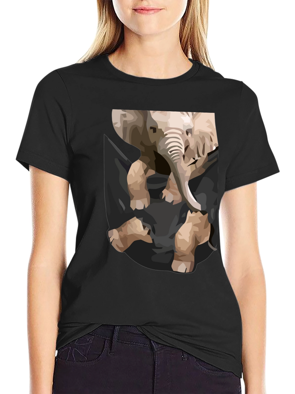Elephant Pocket Graphic Tee - Casual Cool