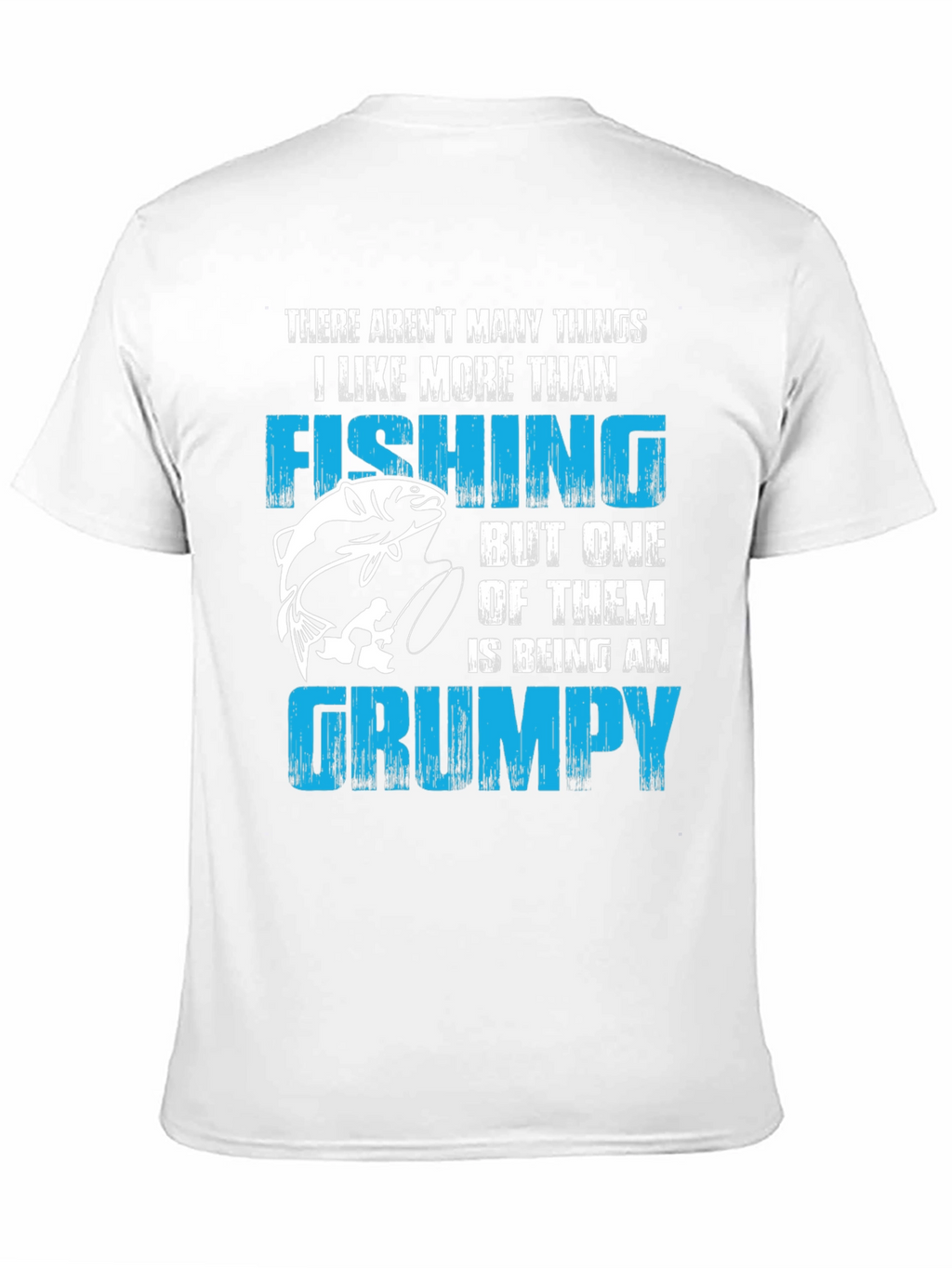 Fishing & Grumpy Mens Black T-Shirt