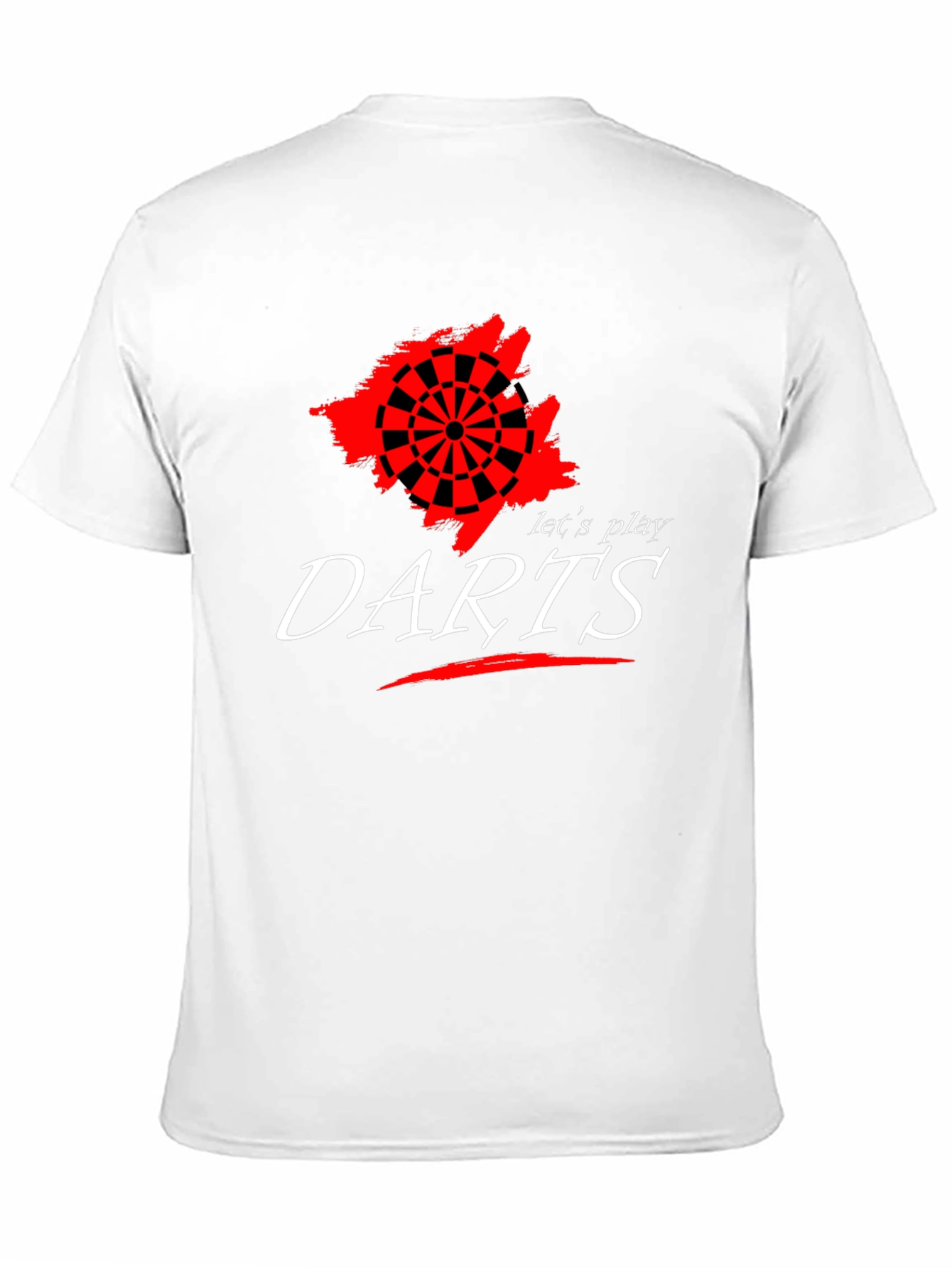 Lets Play Darts Graphic Tee - Black Cotton T-Shirt