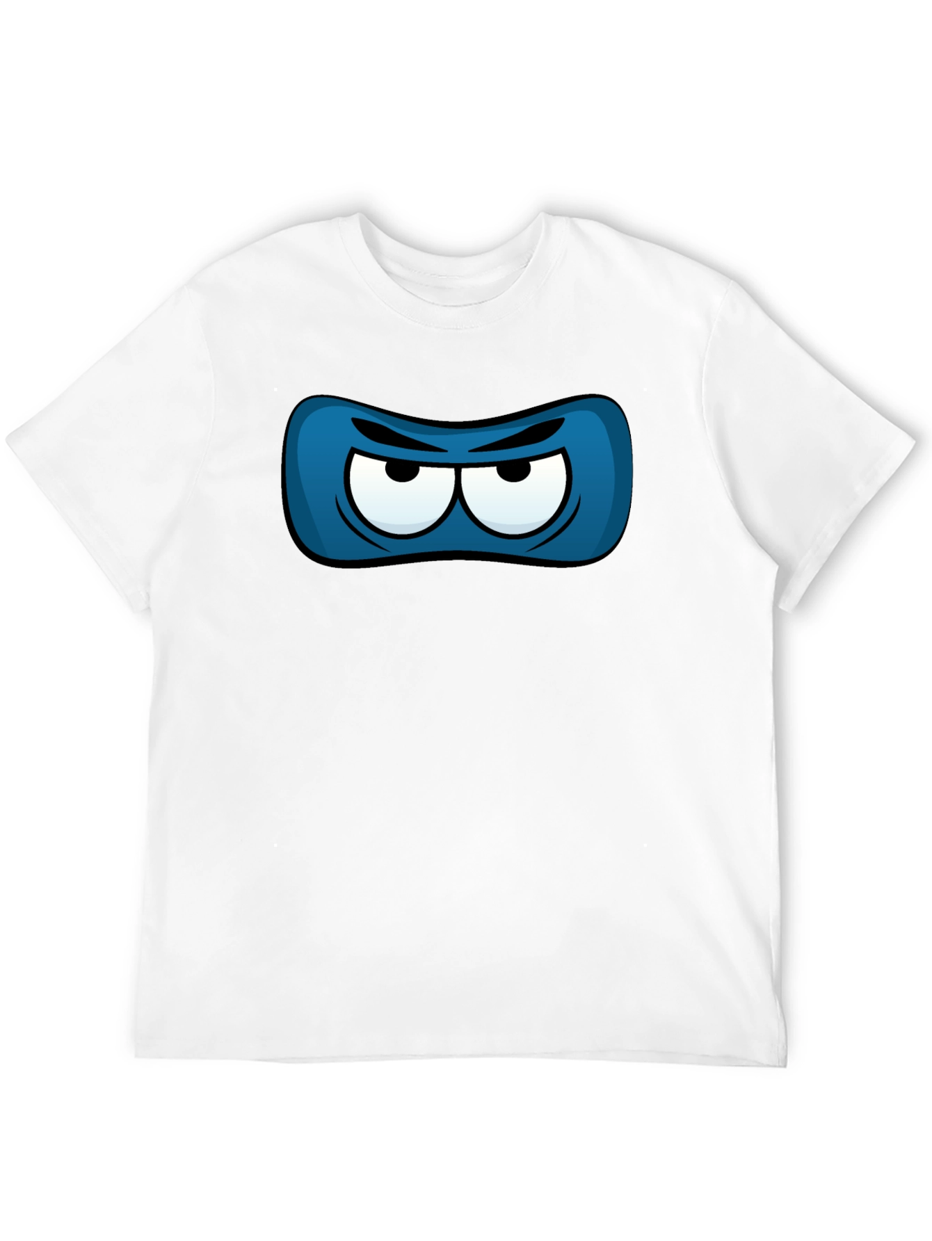 Ninja Eye Mask Graphic Tee - Black Cotton T-Shirt