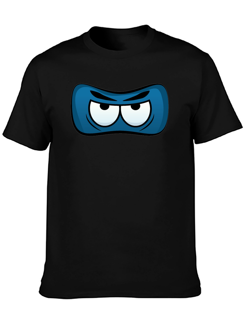 Ninja Eye Mask Graphic Tee - Black Cotton T-Shirt