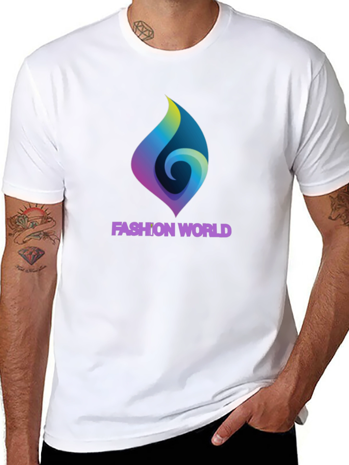 Fashion World Graphic Tee - Stylish Comfort
