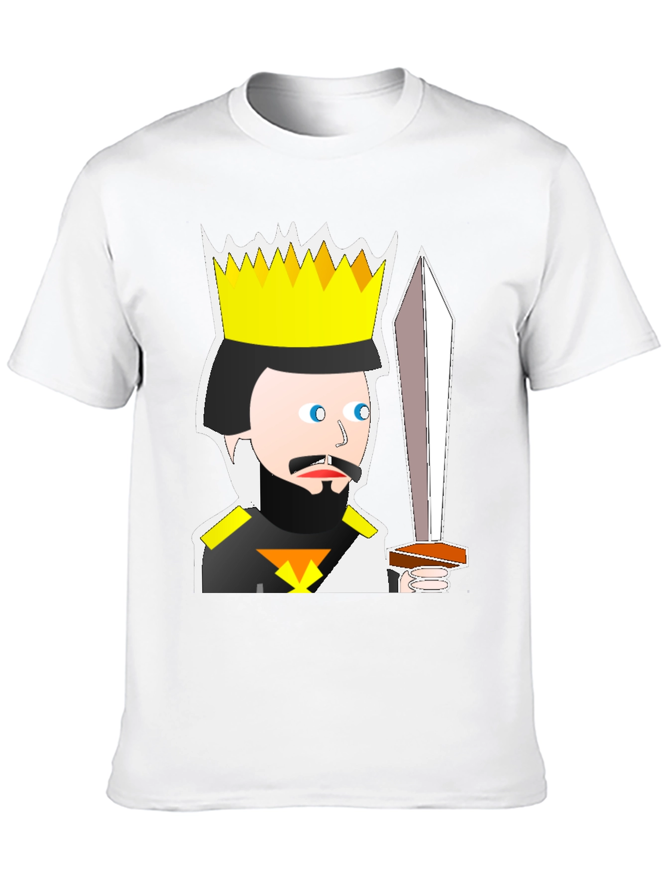 King Cartoon T-Shirt: Medieval Humor Tee