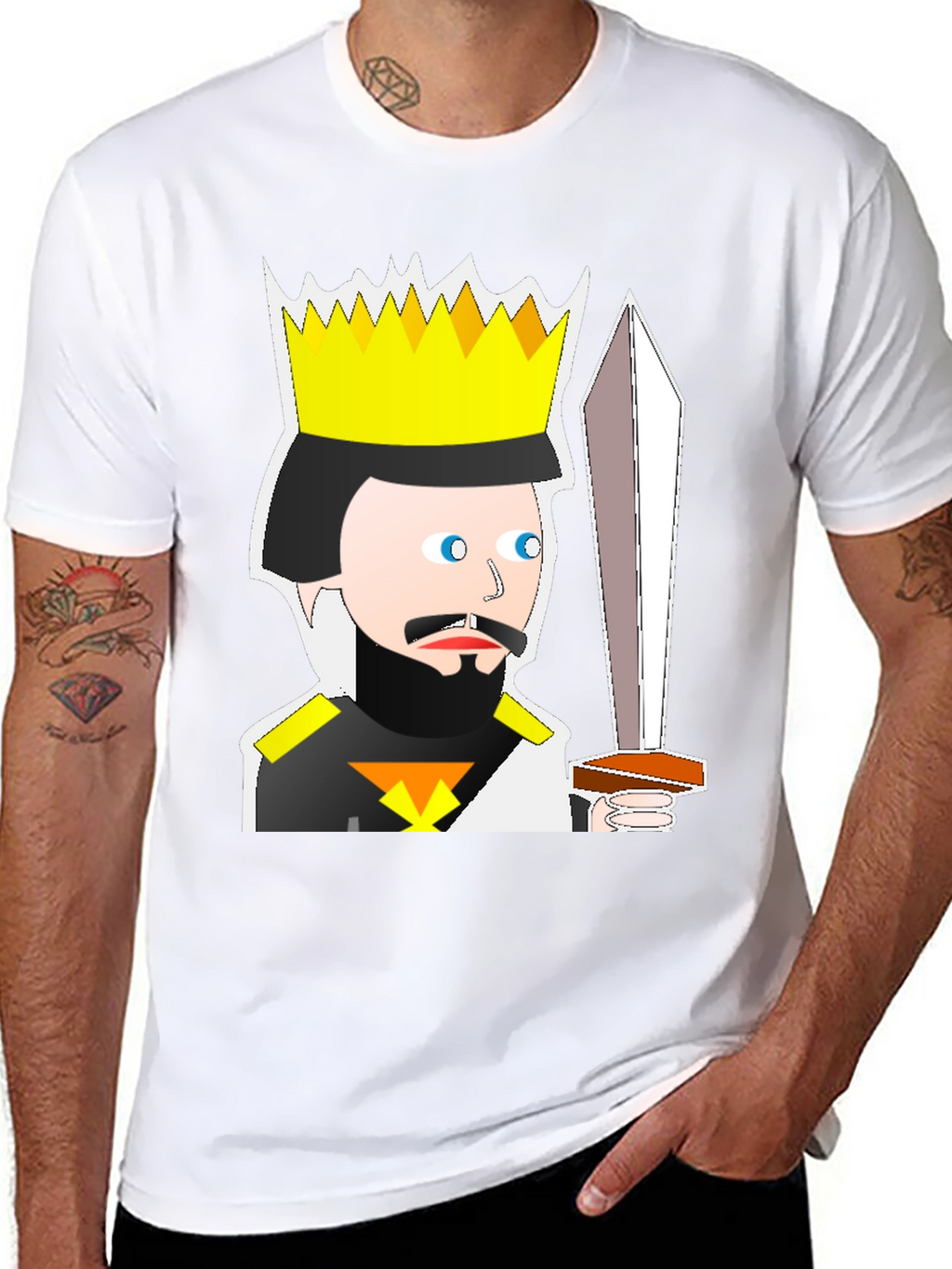 King Cartoon T-Shirt: Medieval Humor Tee