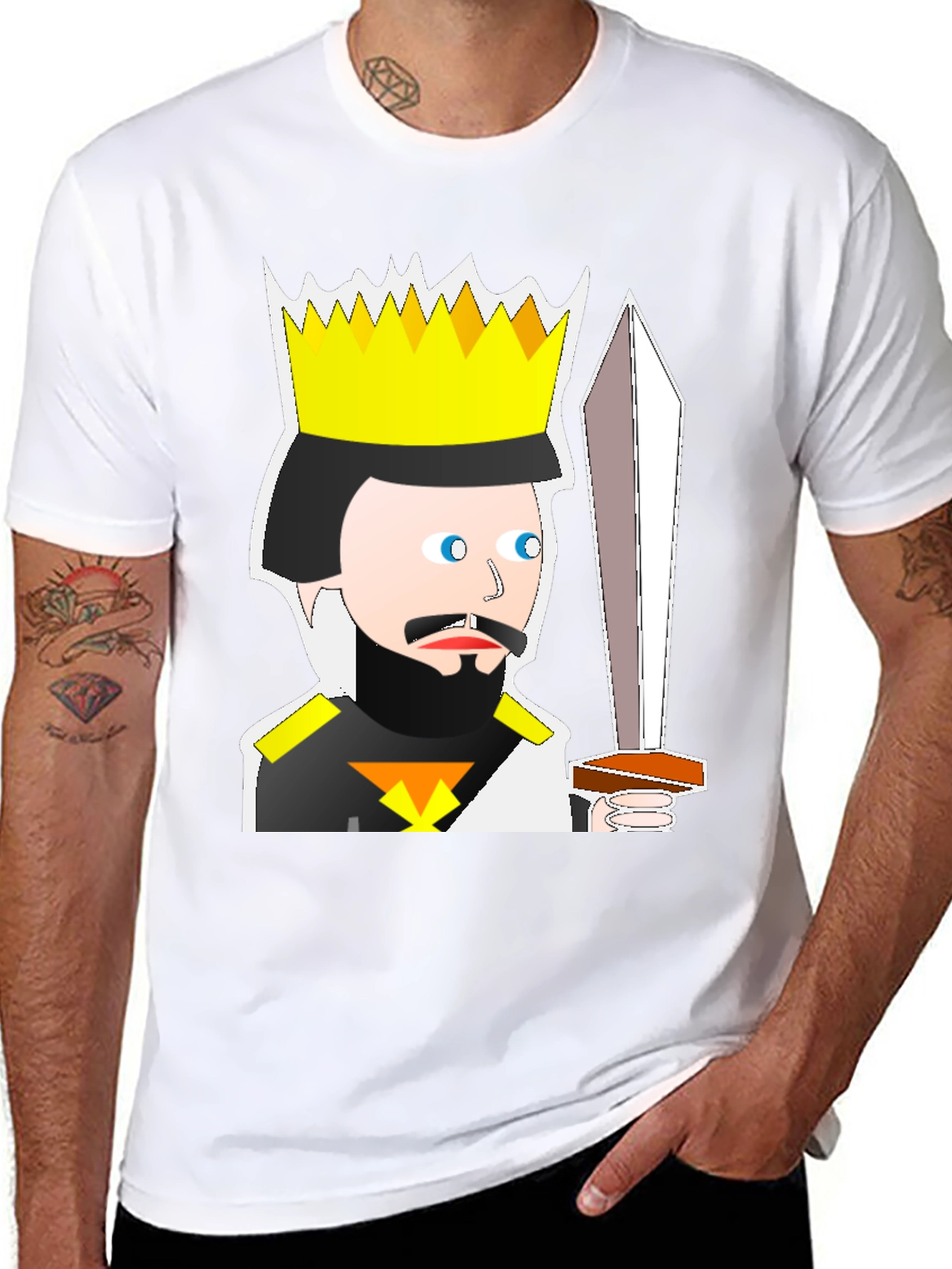 King Cartoon T-Shirt: Medieval Humor Tee
