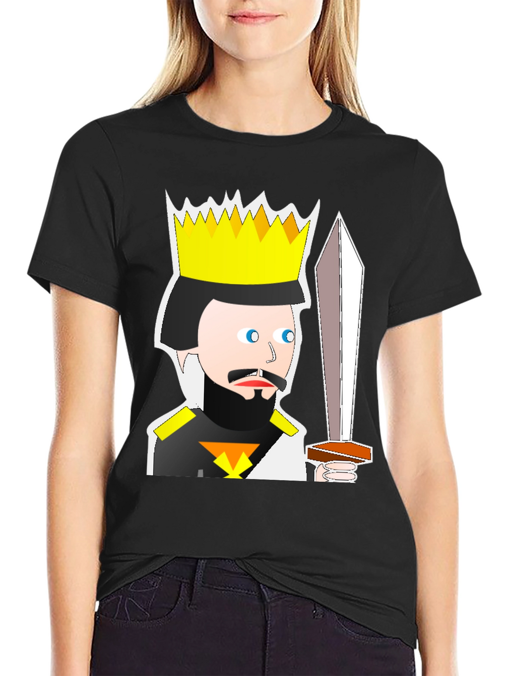 King Cartoon T-Shirt: Medieval Humor Tee