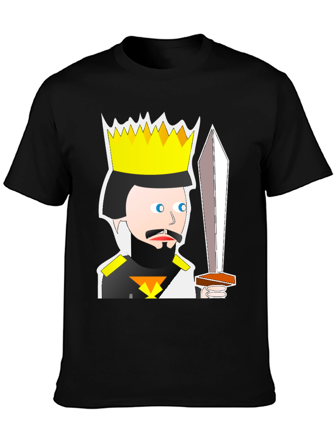King Cartoon T-Shirt: Medieval Humor Tee