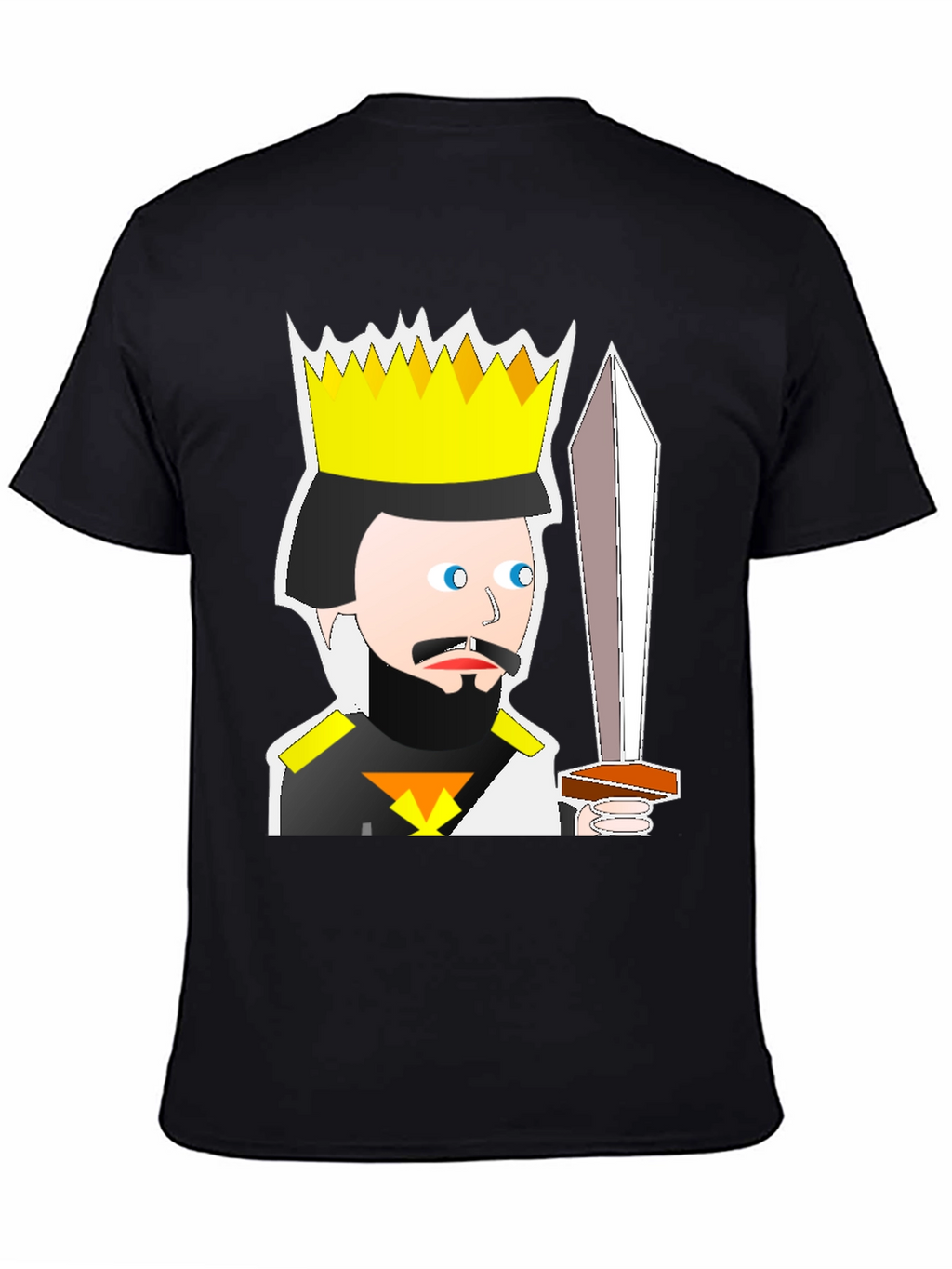 King Cartoon T-Shirt: Medieval Humor Tee