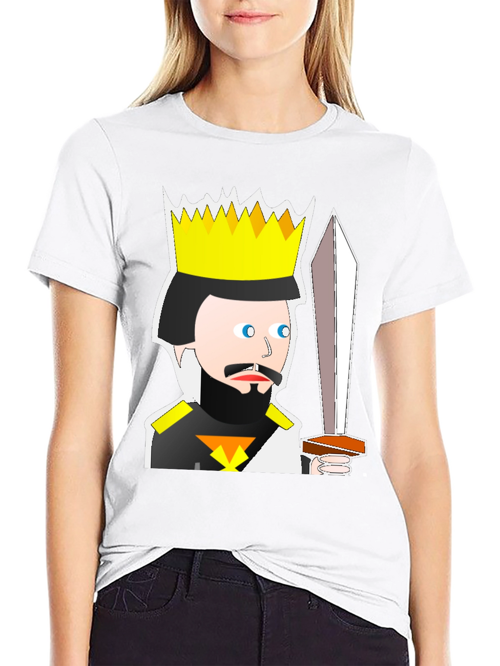 King Cartoon T-Shirt: Medieval Humor Tee