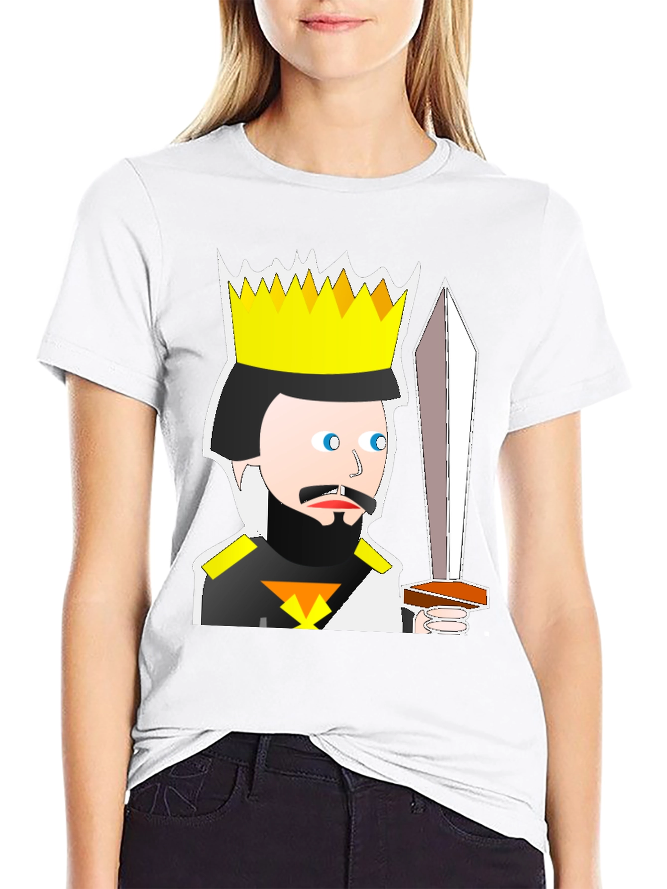 King Cartoon T-Shirt: Medieval Humor Tee