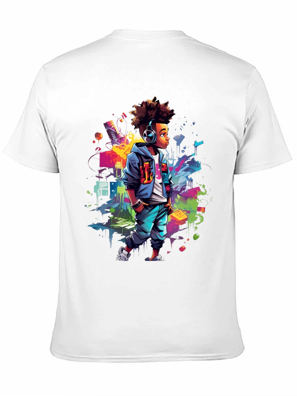 Urban Afro Kid Graphic Tee - Street Style