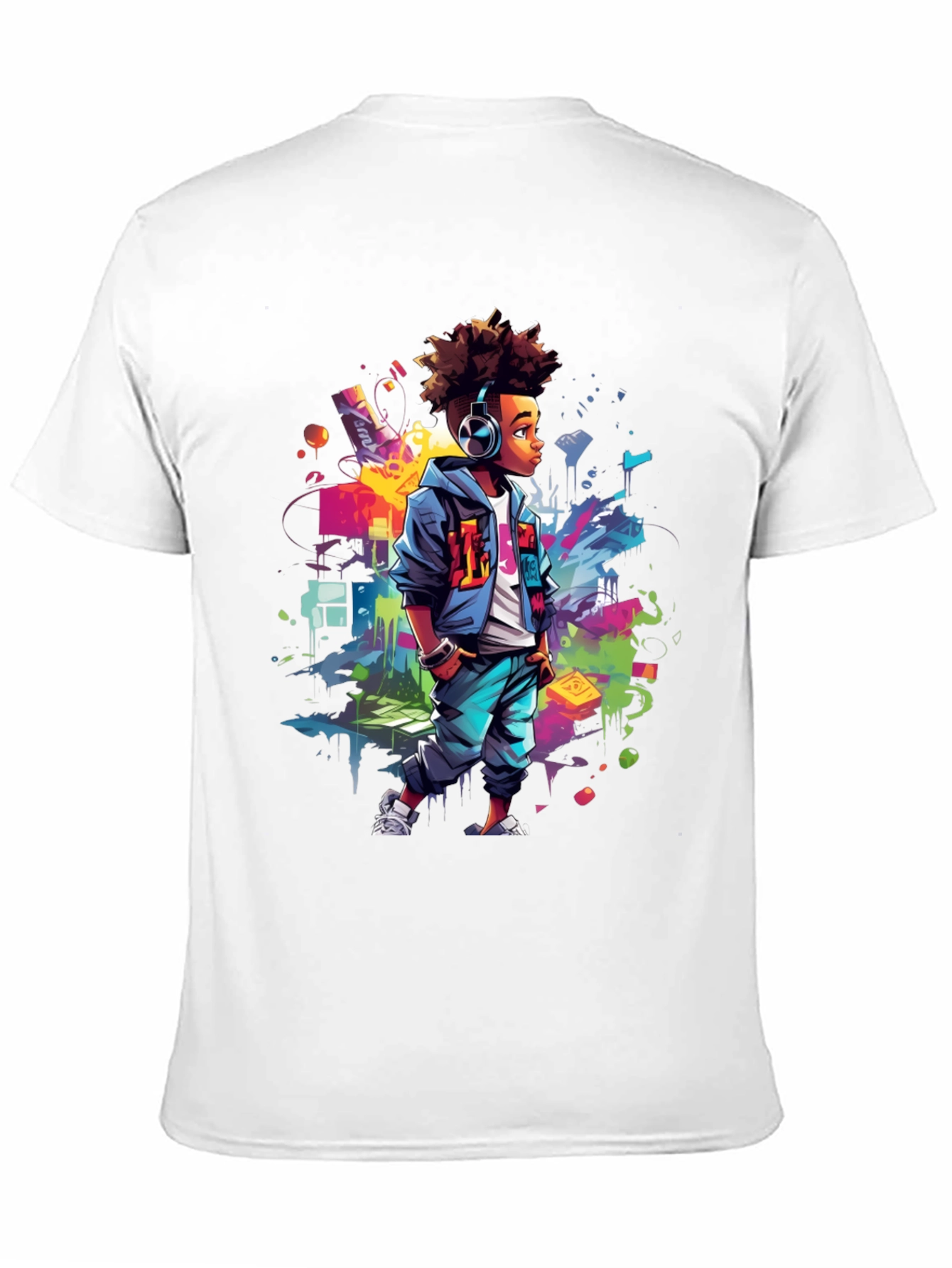 Urban Afro Kid Graphic Tee - Street Style