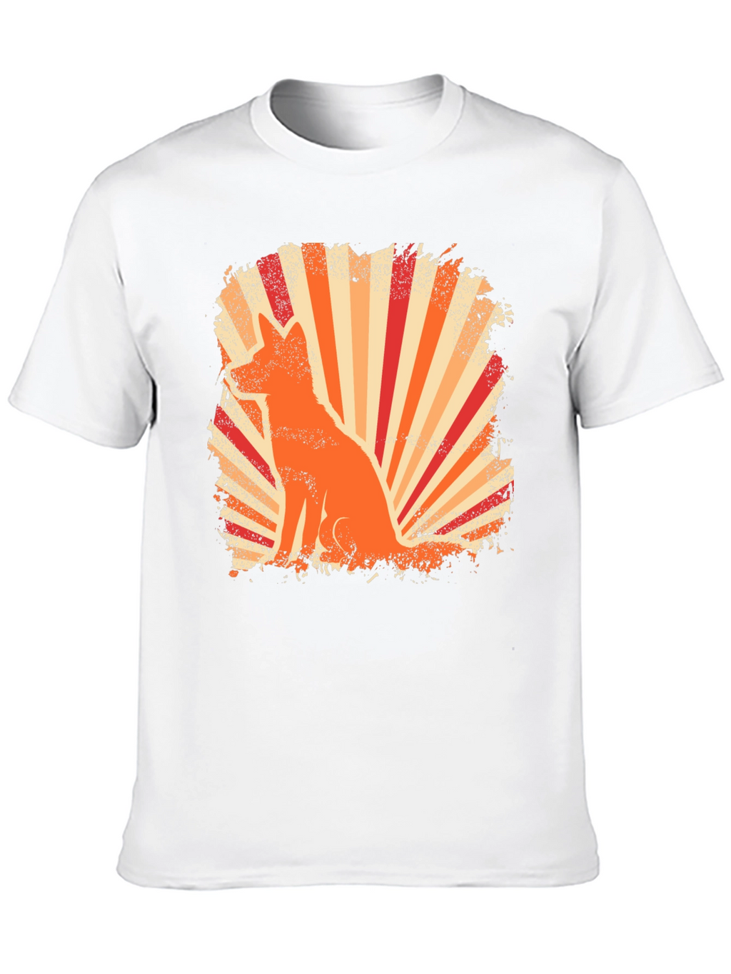 Retro Fox Graphic Tee - Black T-Shirt