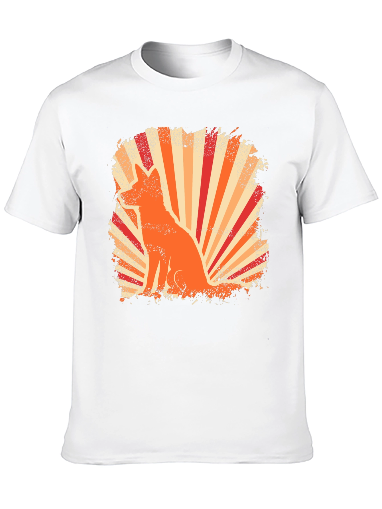 Retro Fox Graphic Tee - Black T-Shirt