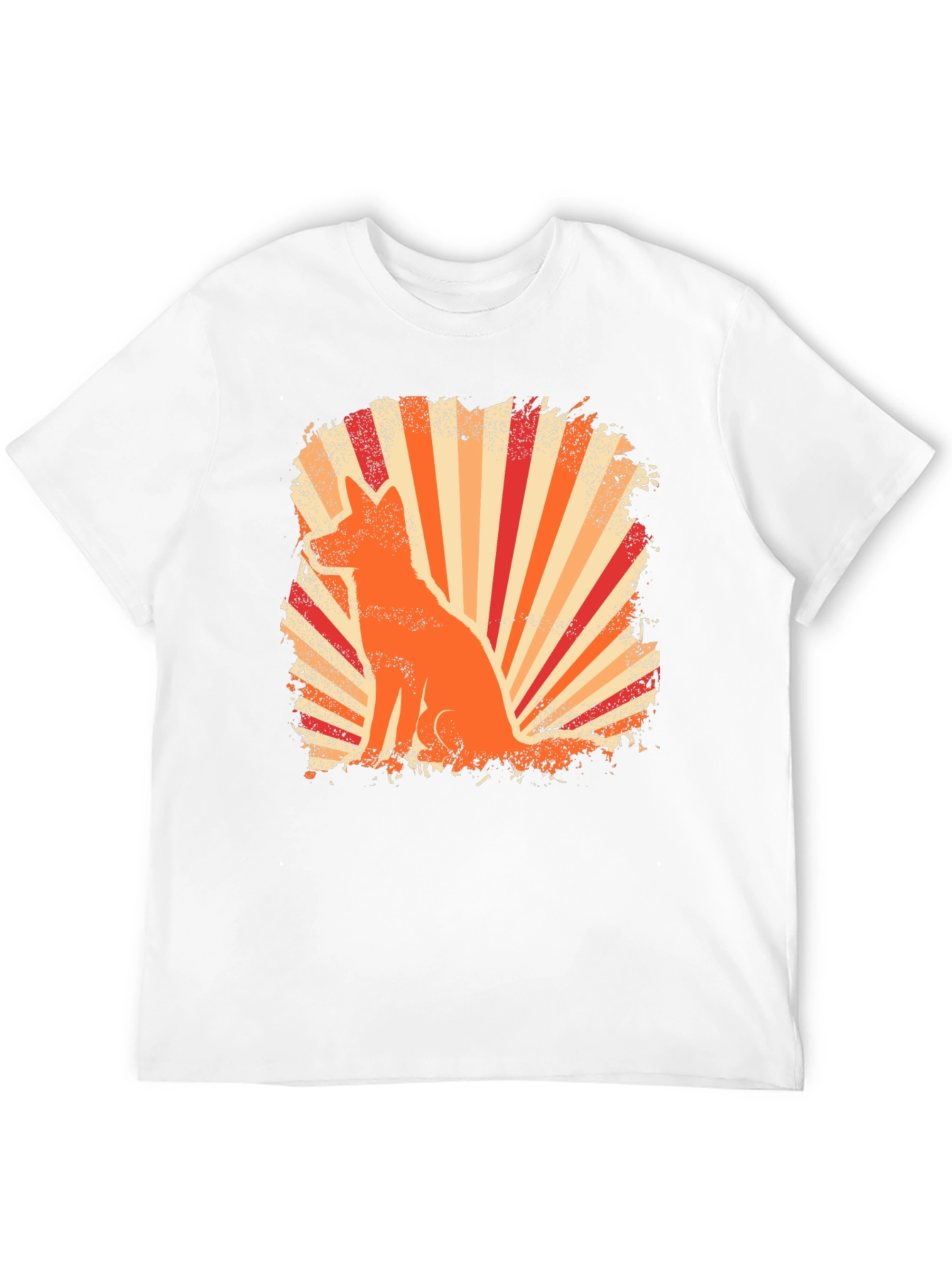 Retro Fox Graphic Tee - Black T-Shirt