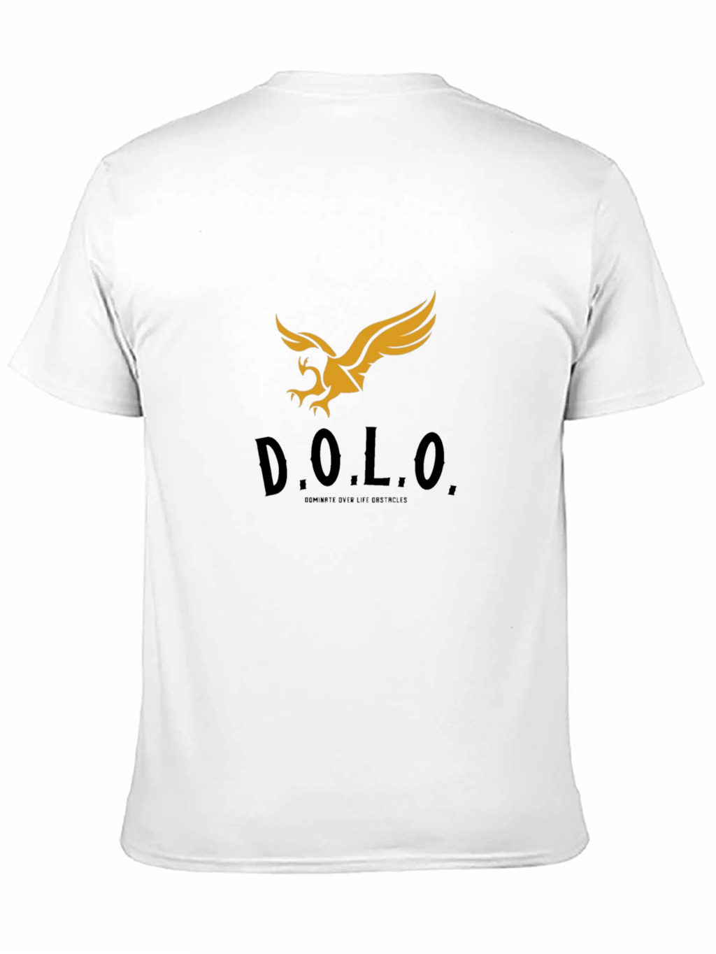 Black T-Shirt with Gold Eagle Graphic
