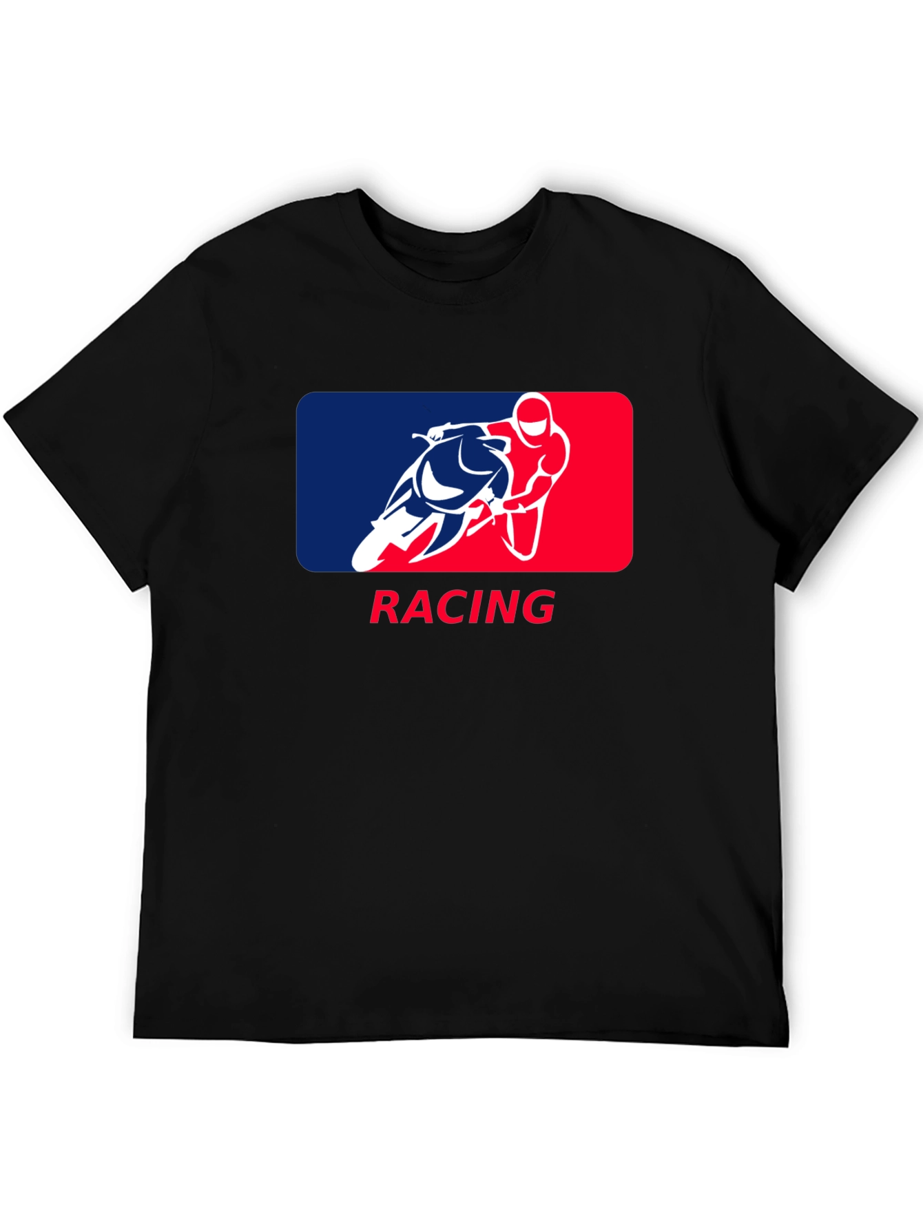 Racing Graphic T-Shirt - Black Cotton Tee