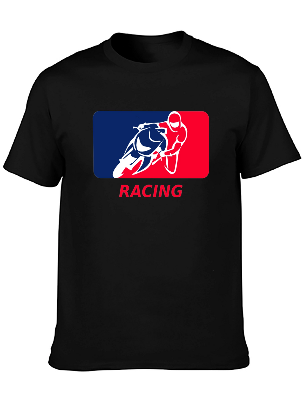 Racing Graphic T-Shirt - Black Cotton Tee