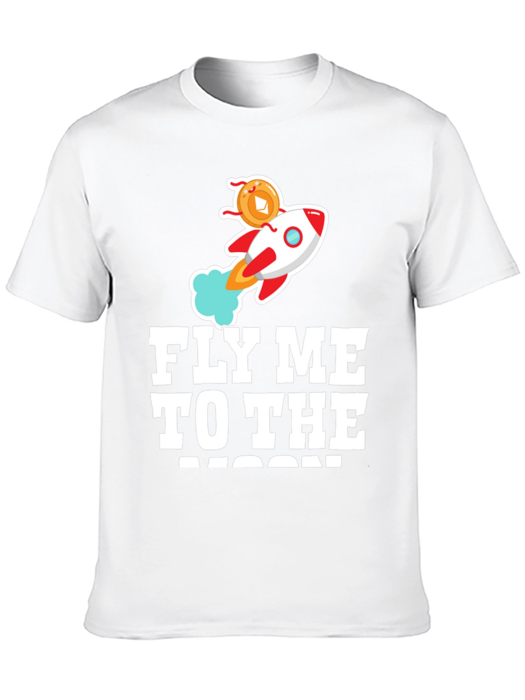 Fly Me To The Moon Crypto Rocket T-Shirt