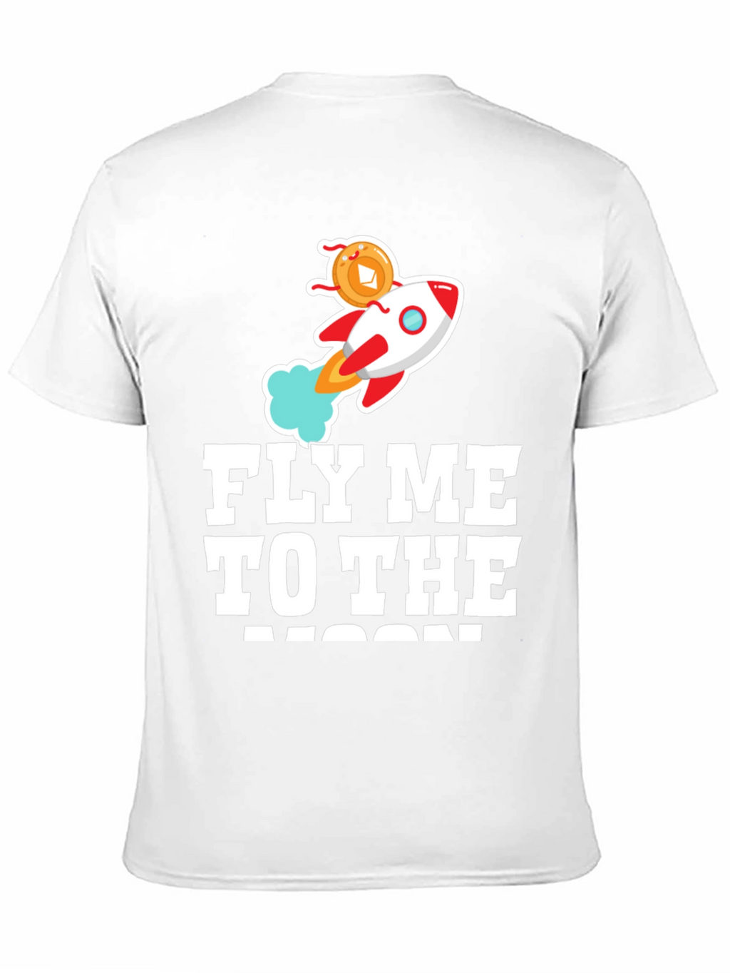 Fly Me To The Moon Crypto Rocket T-Shirt