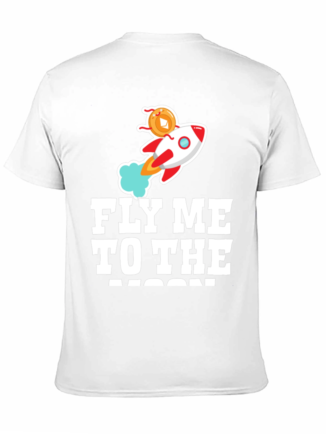 Fly Me To The Moon Crypto Rocket T-Shirt