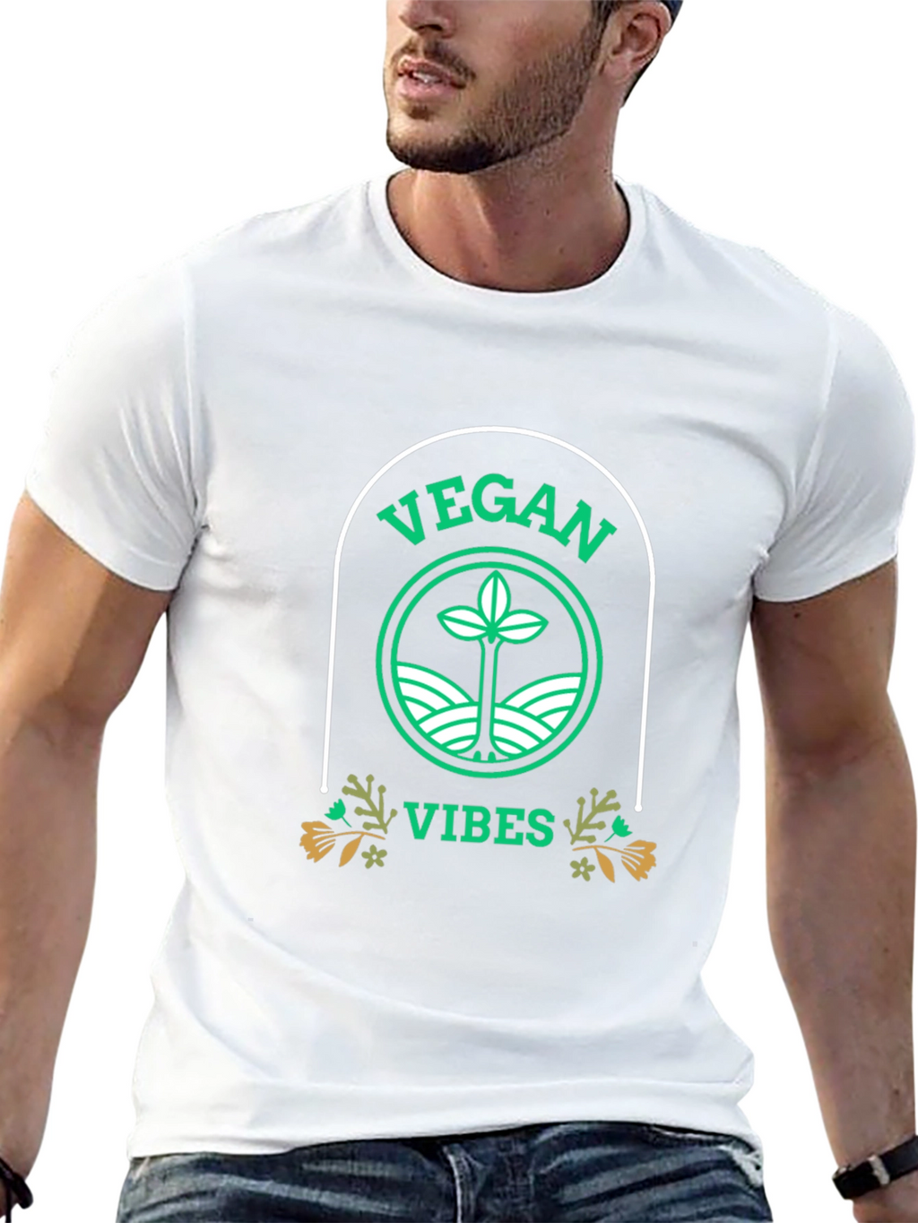 Vegan Vibes T-Shirt - Eco-Friendly Lifestyle