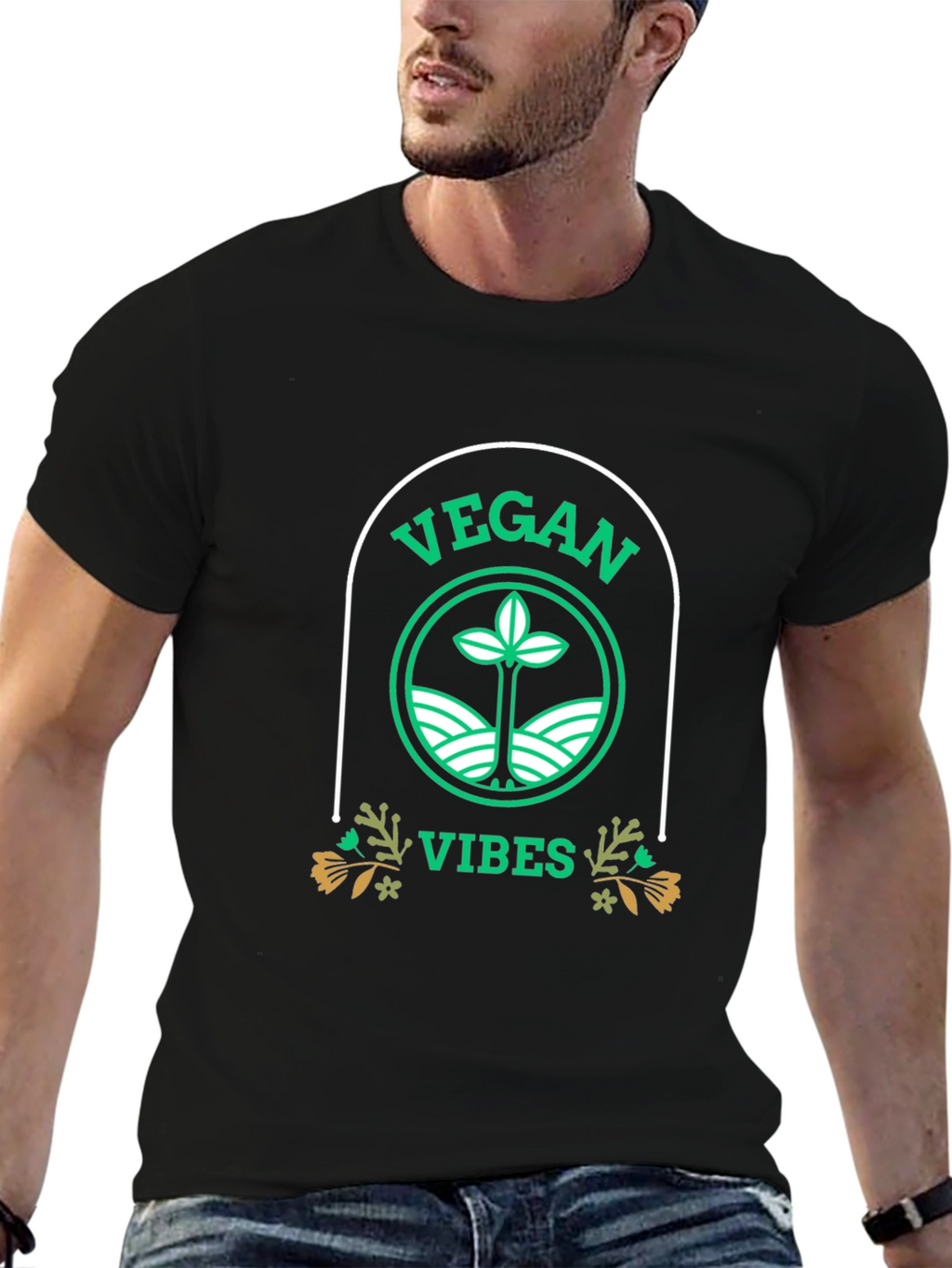 Vegan Vibes T-Shirt - Eco-Friendly Lifestyle