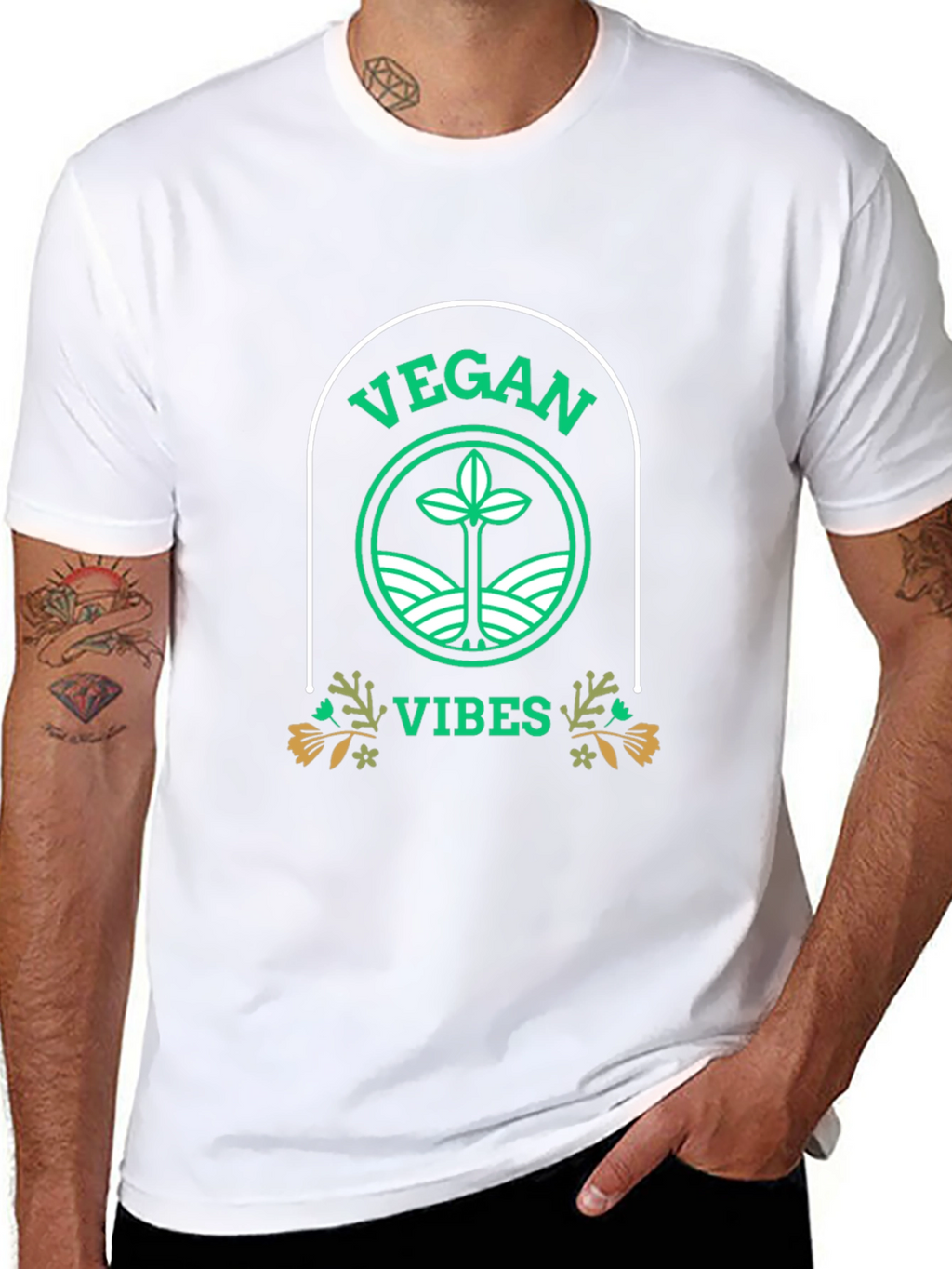 Vegan Vibes T-Shirt - Eco-Friendly Lifestyle